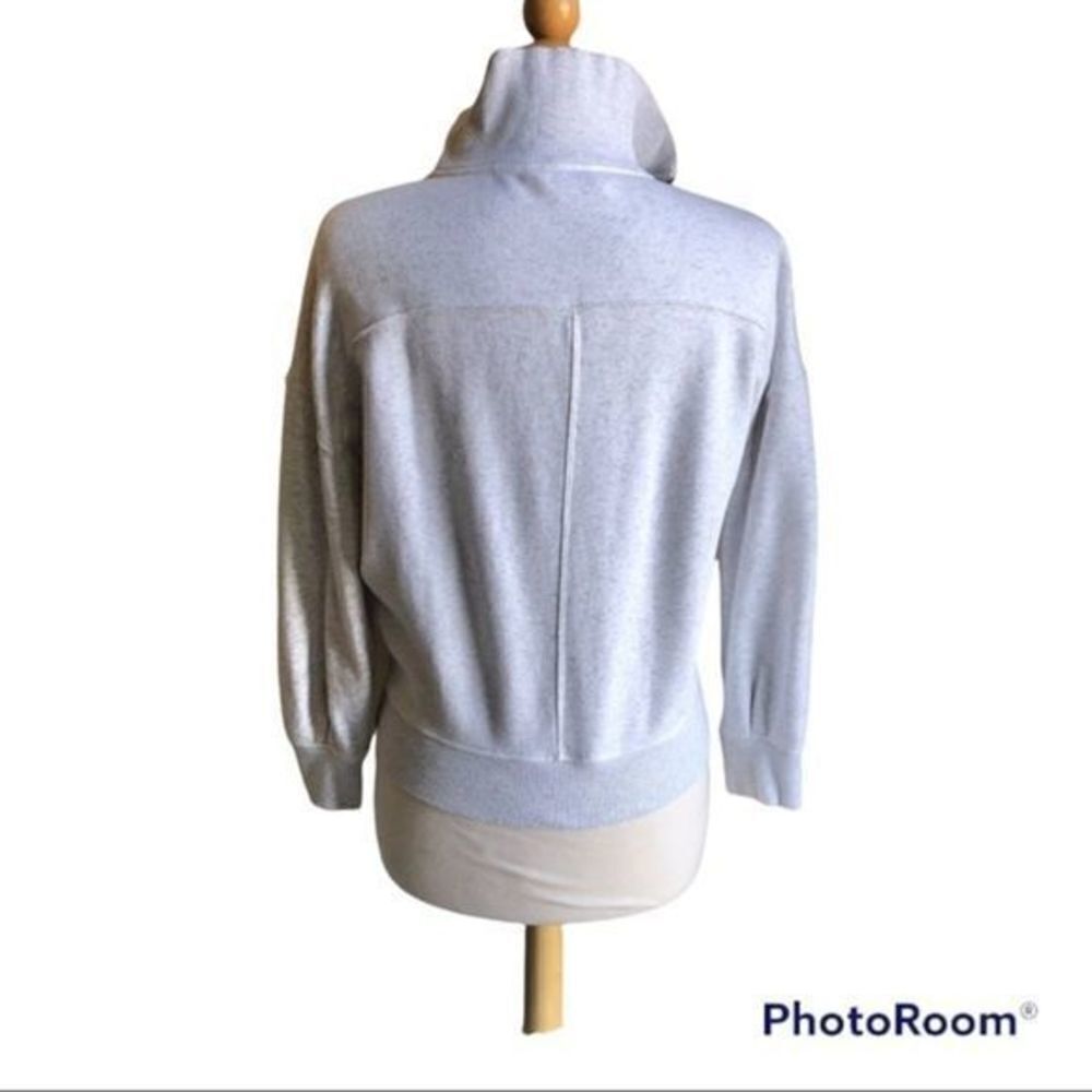 Athleta cozy karma fog heather gray half zip hoodie xs - Picture 7 of 9